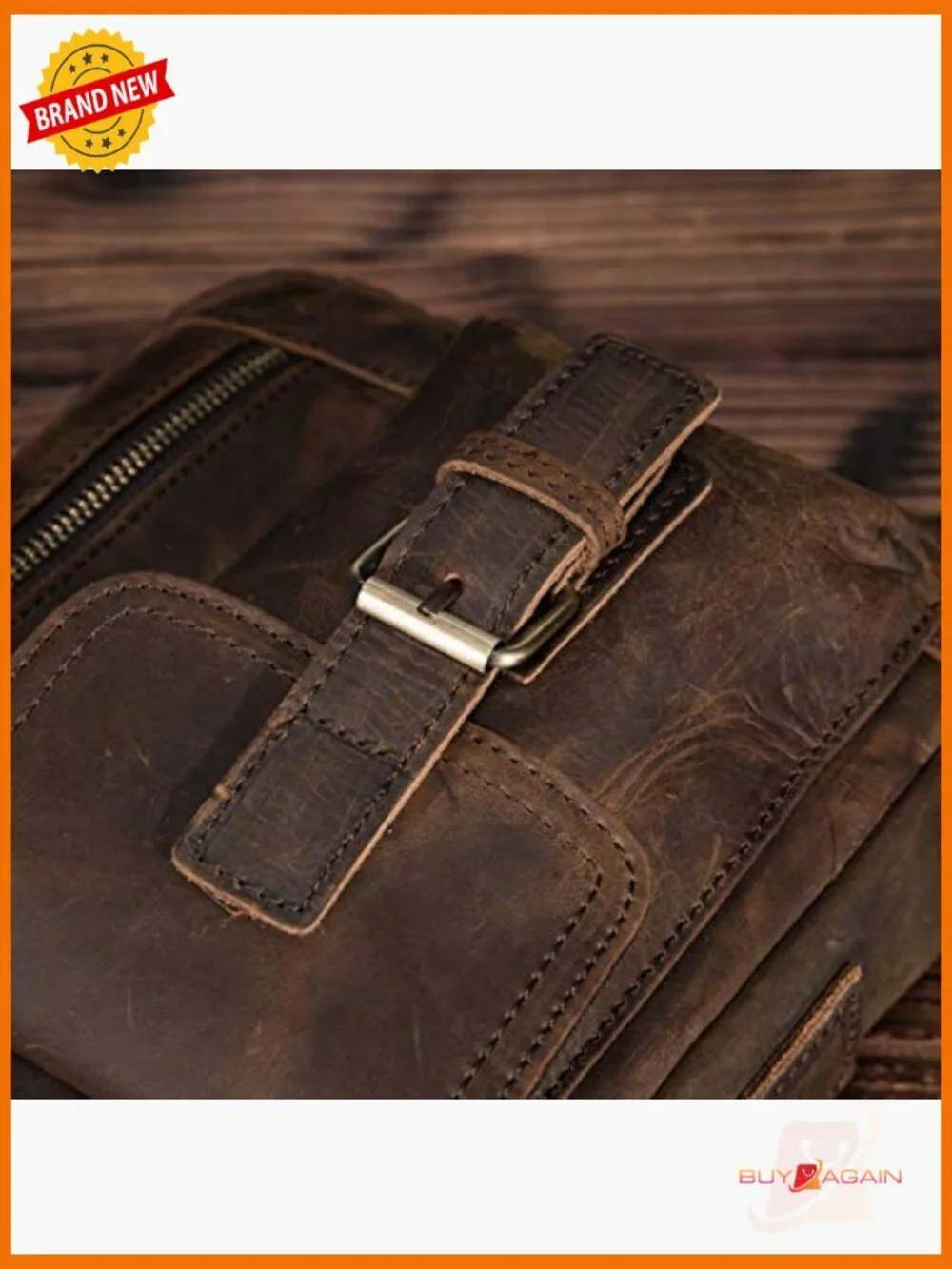 Genuine Leather Messenger Bag for Tablet Laptop